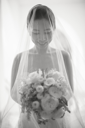 Bride in Sheer Veil