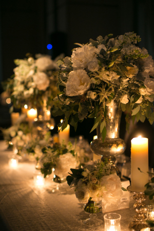 Green and ivory Centerpieces