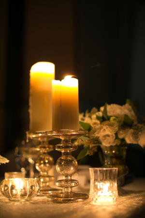 Pillar Candle Wedding Decor