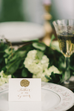 Place Card with Wax Seal