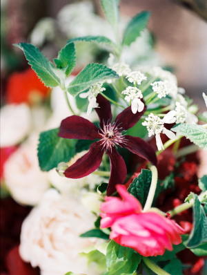 Red and Pink Wedding Flowers