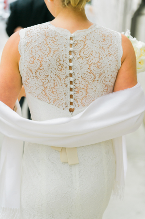Bridesmaid in White Dress