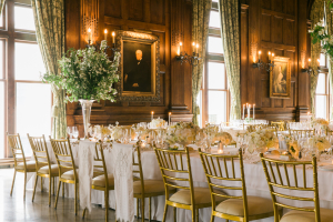 Gold White and Green Reception