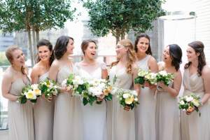 Ivory Bridesmaids Gowns