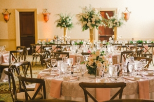 Ivory and Pink Wedding Reception