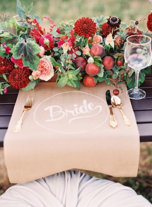 Kraft Paper Place Card Idea