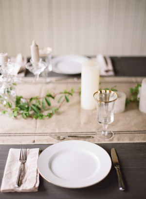Neutral White and Taupe Table