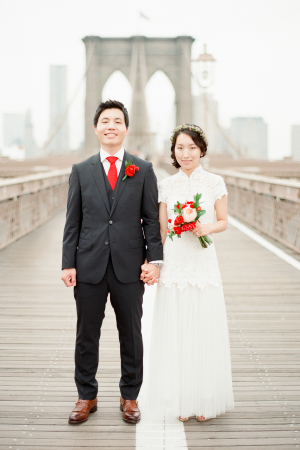 Wedding Photos on Brooklyn Bridge