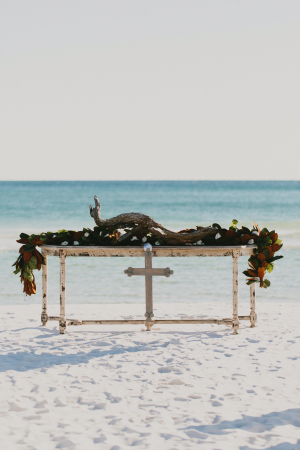 Beach Wedding Ceremony Altar