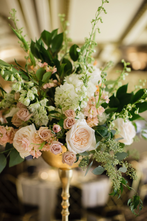 Blush and Green Wedding Flowers
