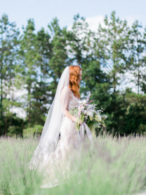 Bridal Photos in Lavender Field