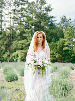 Bride in Lavender Field