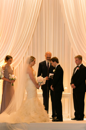 Ceremony with White Draping