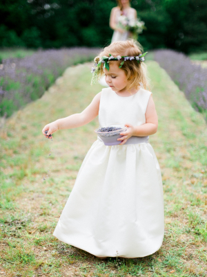 Flower Girl Tossing Lavender