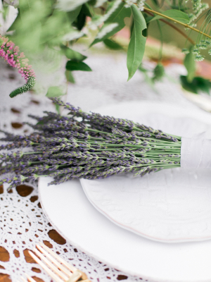 Lavender on Place Setting
