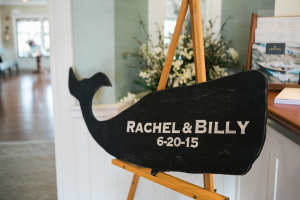 Nantucket Whale Wedding Sign