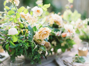 Pale Apricot and Green Wedding Flowers