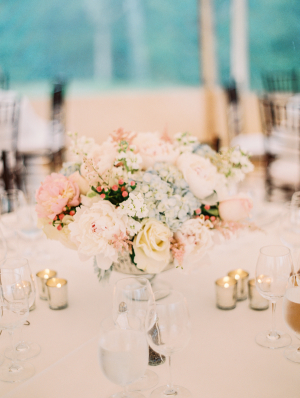 Pastel Pink and Blue Centerpiece