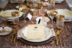 Rose Gold Wedding Table