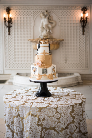 Venetian Inspired Wedding Cake