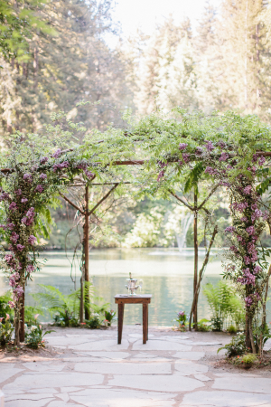 Wedding Arbor with Lavender