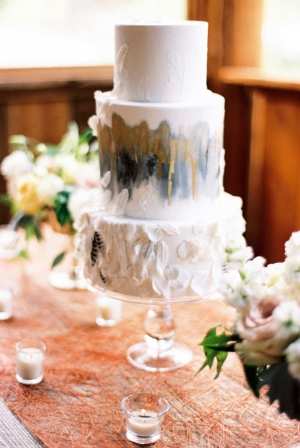 Wedding Cake Inspired by Feathers