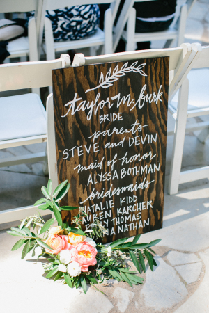 Wood Wedding Signs with Hand Lettering
