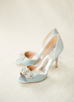 Badgley Mischka Tiffany Blue Wedding Shoes