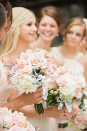 Blush Bridesmaids Bouquets