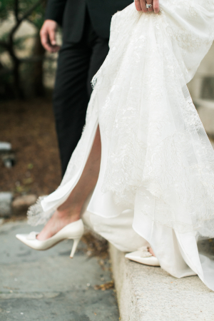 Bride in Kate Spade Shoes