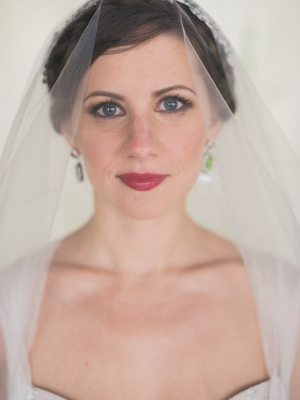 Bride with Garnet Lips