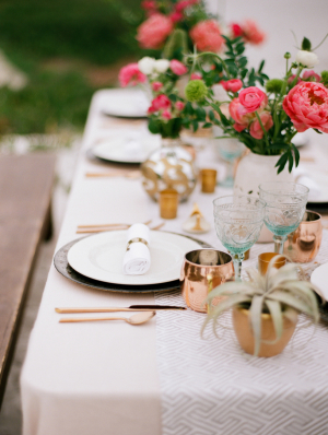 Copper Mint and Hot Pink Wedding Ideas