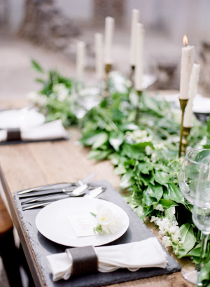 Industrial and Elegant Wedding Table
