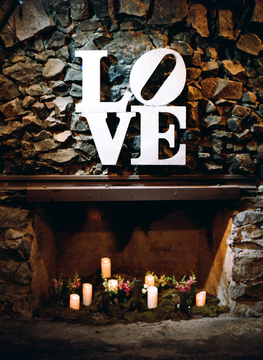 Love Sign at Wedding
