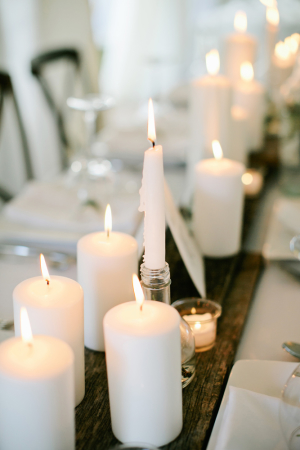 Pillar and Taper Candle Centerpiece