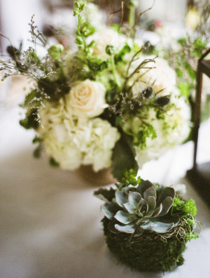 Succulent and Moss Wedding Decor