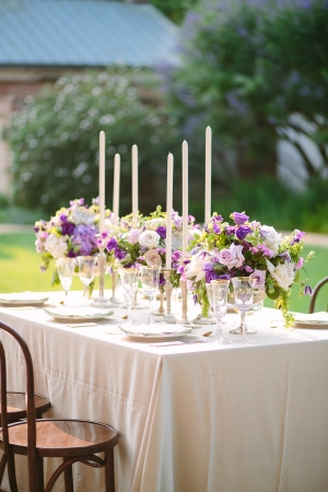 Tabletop in Shades of Purple