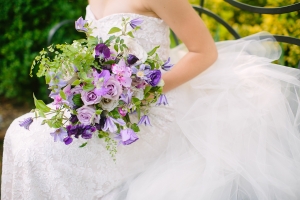 Wedding Bouquet in Shades of Purple