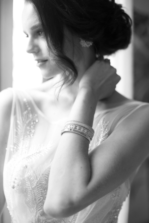 Bride in Elegant Jewelry