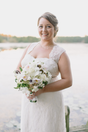 Bride in Lace Gown