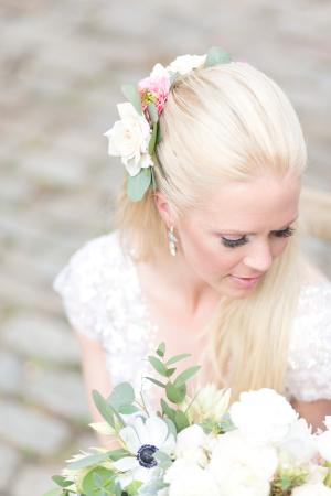 Bride with Flowers in Hair