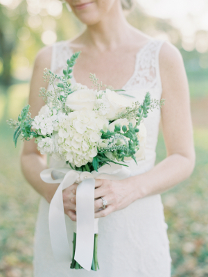 Bride with Handtied Bouquet