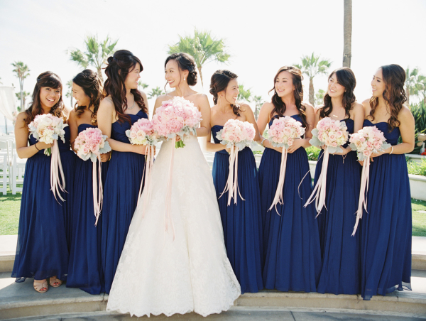 Bridesmaids in Cobalt Blue