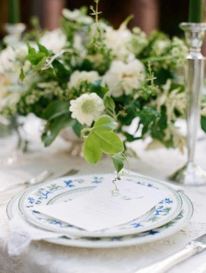 Centerpiece with Greenery