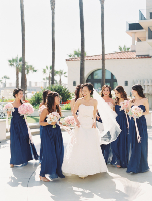 Dark Blue Bridesmaids Dresses