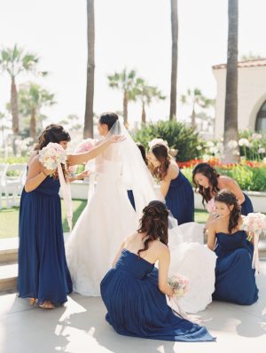 Deep Blue Bridesmaids Dresses