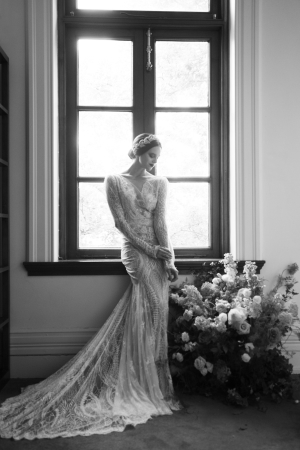 Dramatic Lace Bridal Gown