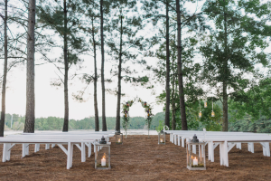 Fall Wedding Ceremony Benches