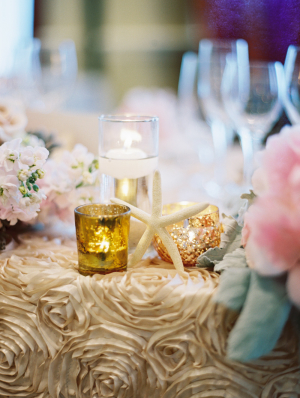 Gold Rosette Wedding Linens