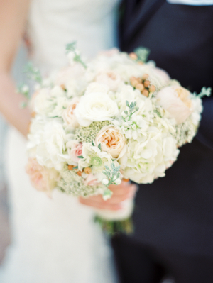 Ivory and Peach Bouquet
